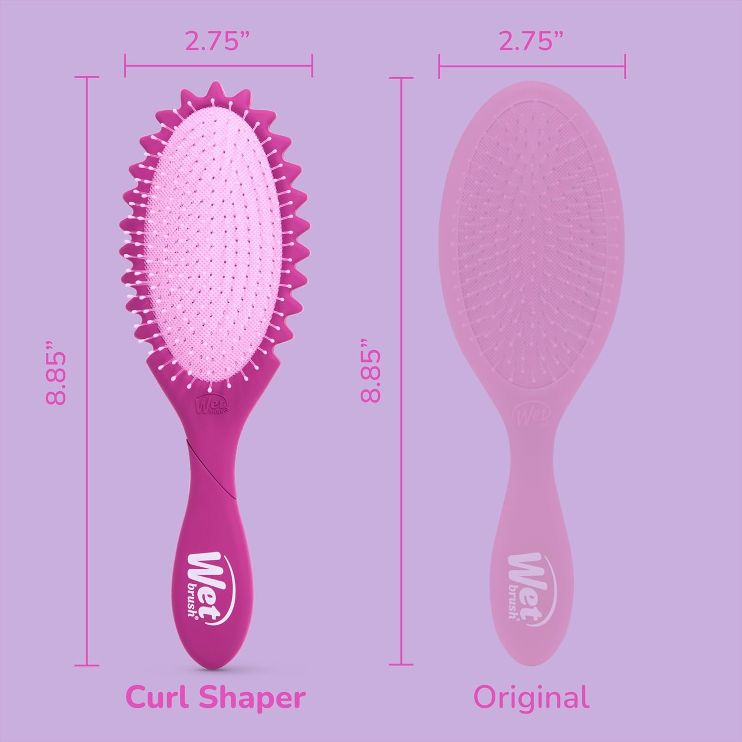 Wet Brush Curl Shaper Detangler – Travel Ready Curl Refresher for Carry On and Beach Tote, Compact