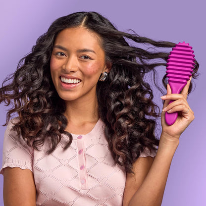 Wet Brush Curl Shaper Detangler – Travel Ready Curl Refresher for Carry On and Beach Tote, Compact