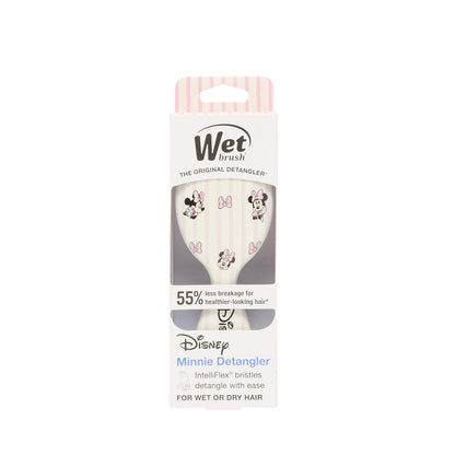 Wet Brush Hello Disney Minnie Mouse - Detangling Hairbrush for Kids, Pain-Free Mini Travel Brush for Girls