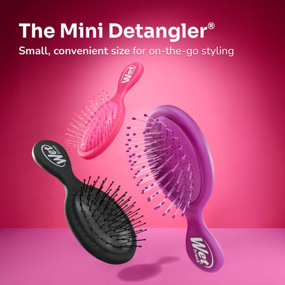 Wet Brush Mini Detangler – Compact Hair Brush for Beach Days and Poolside Use, Pain-Free Tangle Removal