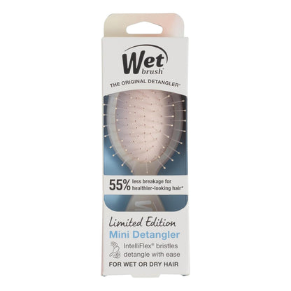 Wet Brush Mini Detangler – Stocking Stuffer Hairbrush for Teens, Prismatic Glow Travel Size Detangler