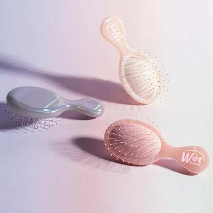 Wet Brush Mini Detangler – Stocking Stuffer Hairbrush for Teens, Prismatic Glow Travel Size Detangler