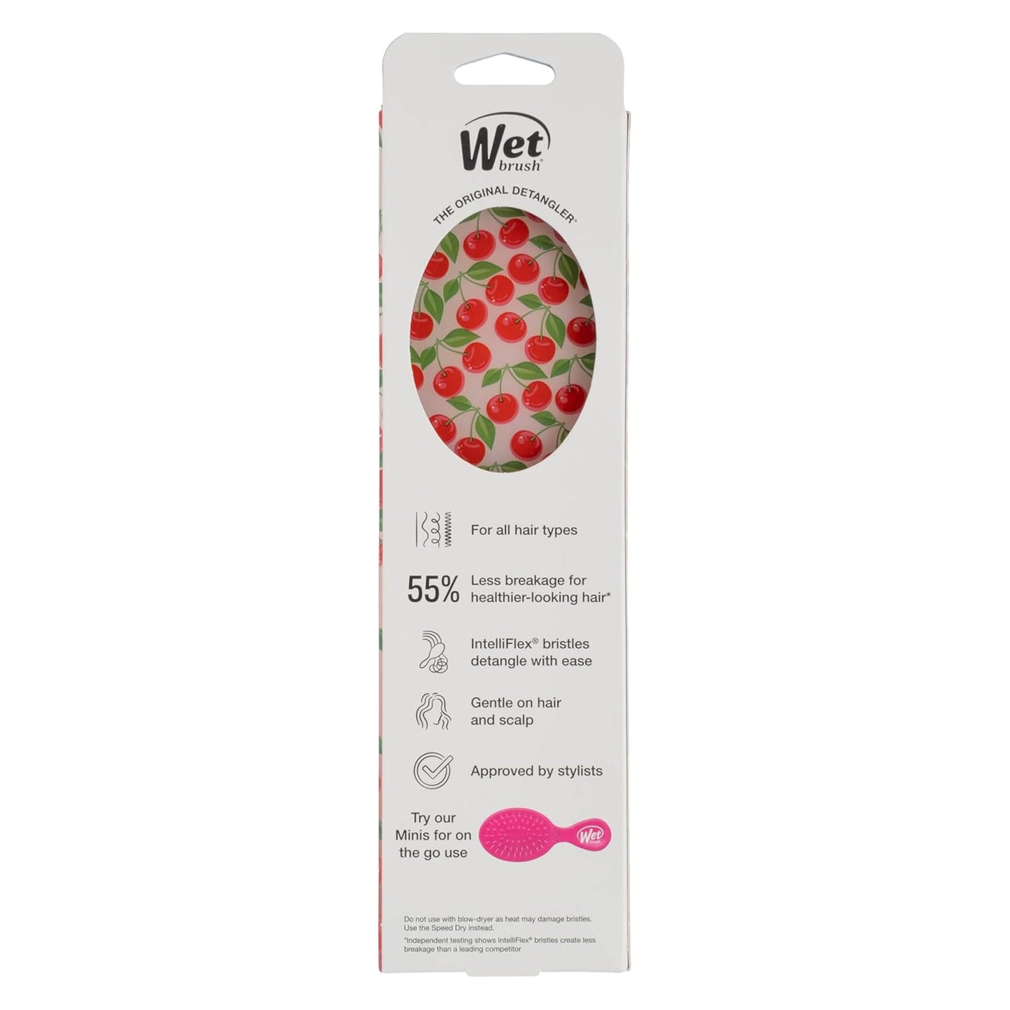 Wet Brush Original Detangler – Quick Dry-Hair Touch-Up Brush for Busy Morning Routines