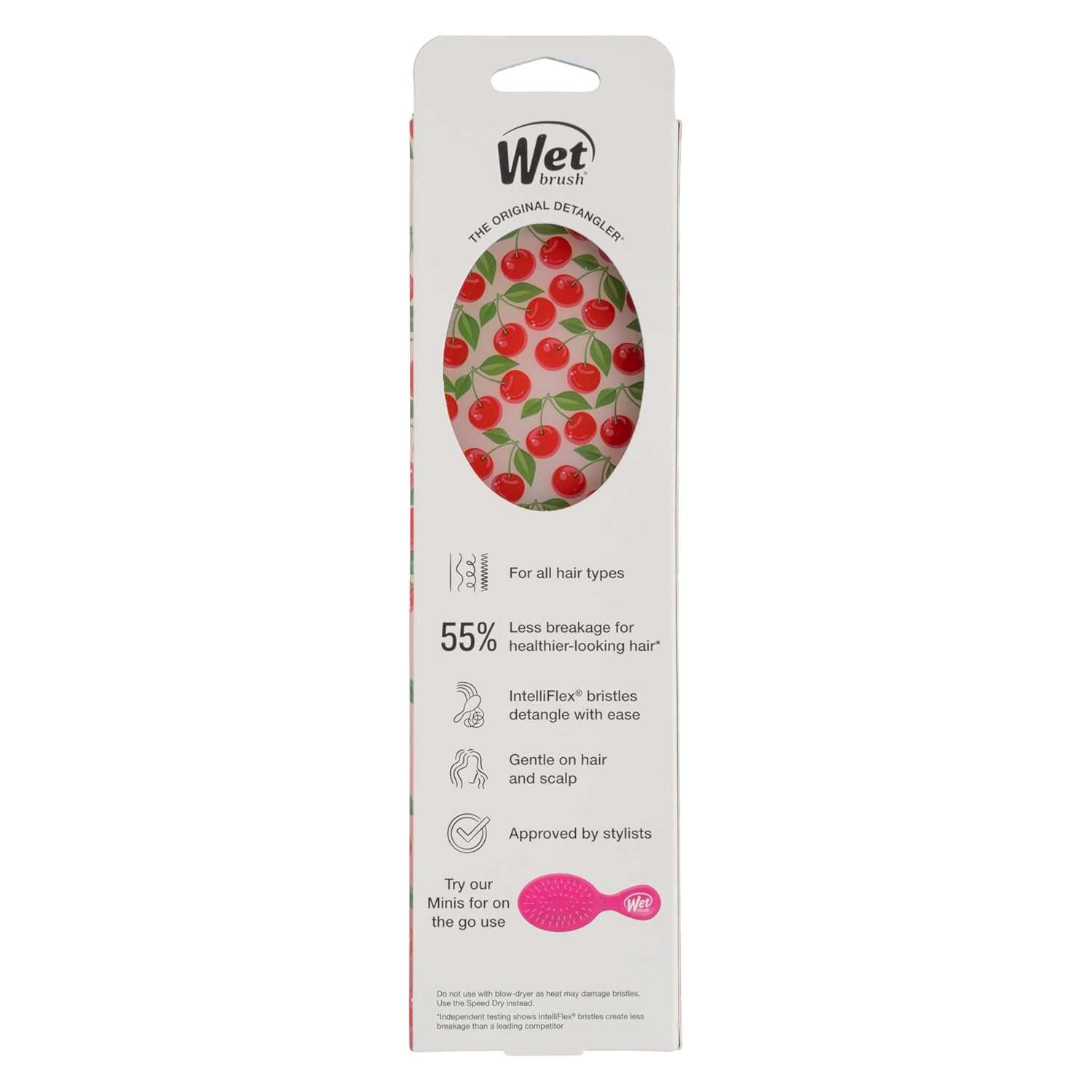 Wet Brush Original Detangler – Quick Dry-Hair Touch-Up Brush for Busy Morning Routines
