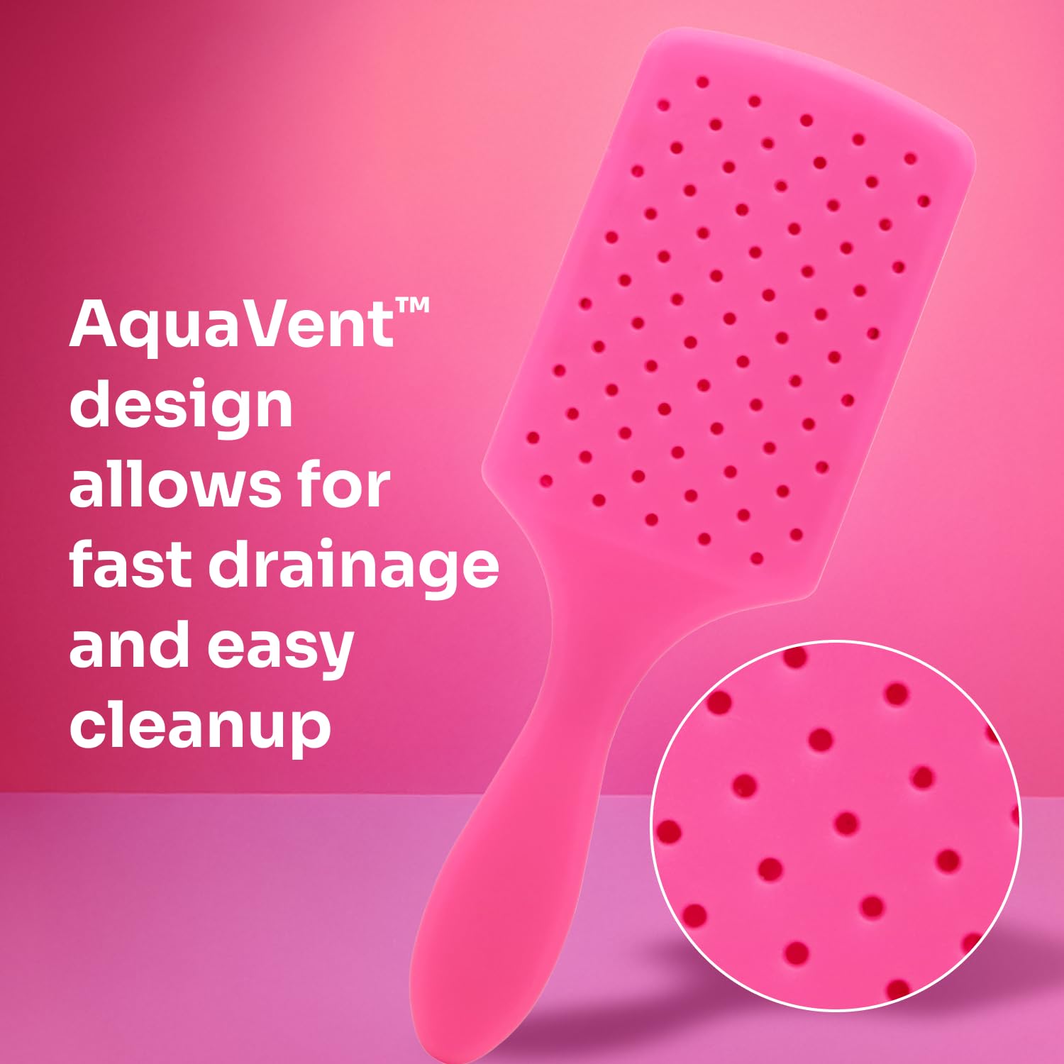 Wet Brush Paddle Detangler – Thoughtful Birthday Gift for Women and Men, Aqua Color Paddle Hair Brush