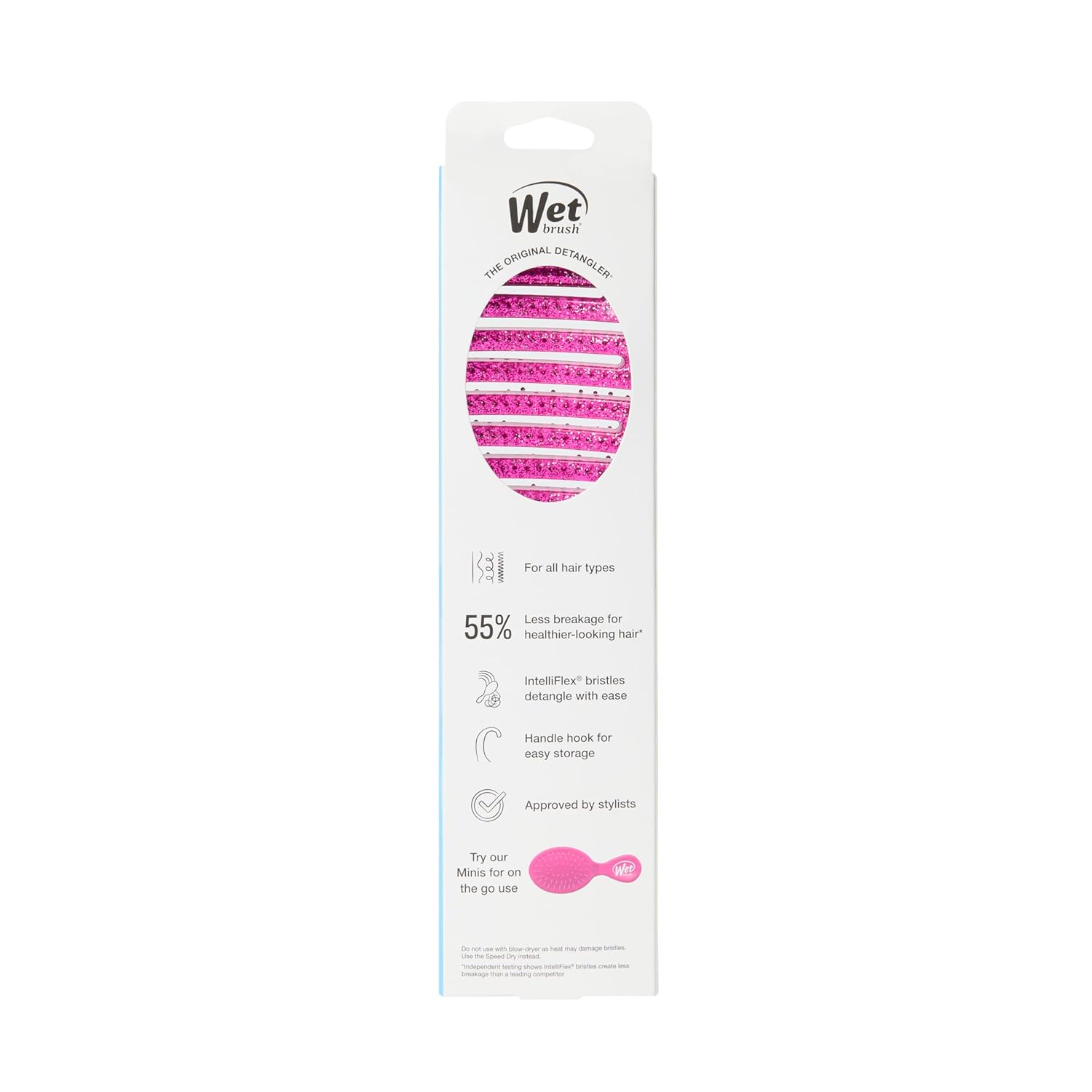 Wet Brush Shower Hair Detangler – Calming Self-Care Hair Tool for Women, Gentle Detangling Brush for Post-Shower Mindful Rituals