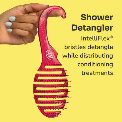 Wet Brush Shower Hair Detangler – Calming Self-Care Hair Tool for Women, Gentle Detangling Brush for Post-Shower Mindful Rituals