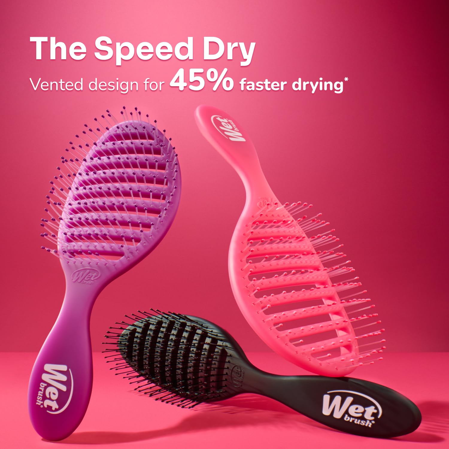 Wet Brush Speed Dry Hair Brush - Tear-Free Post-Bath Detangler for Kids' Bathroom Routines