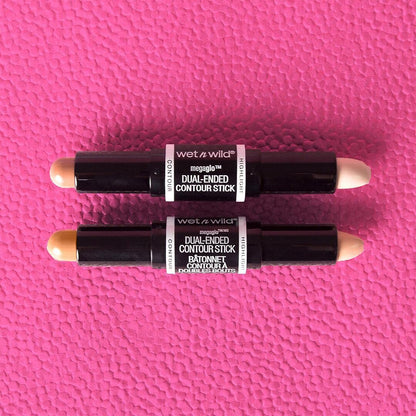 wet n wild MegaGlo Dual-Ended Contour Stick for Mid-40s Skin, Non-Cakey Daily Glow