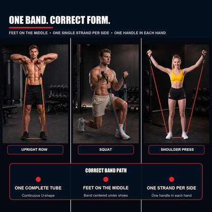 WHATAFIT Resistance Bands Set – Durable On-the-Go Strength Equipment for Remote Professionals and Outdoor Training