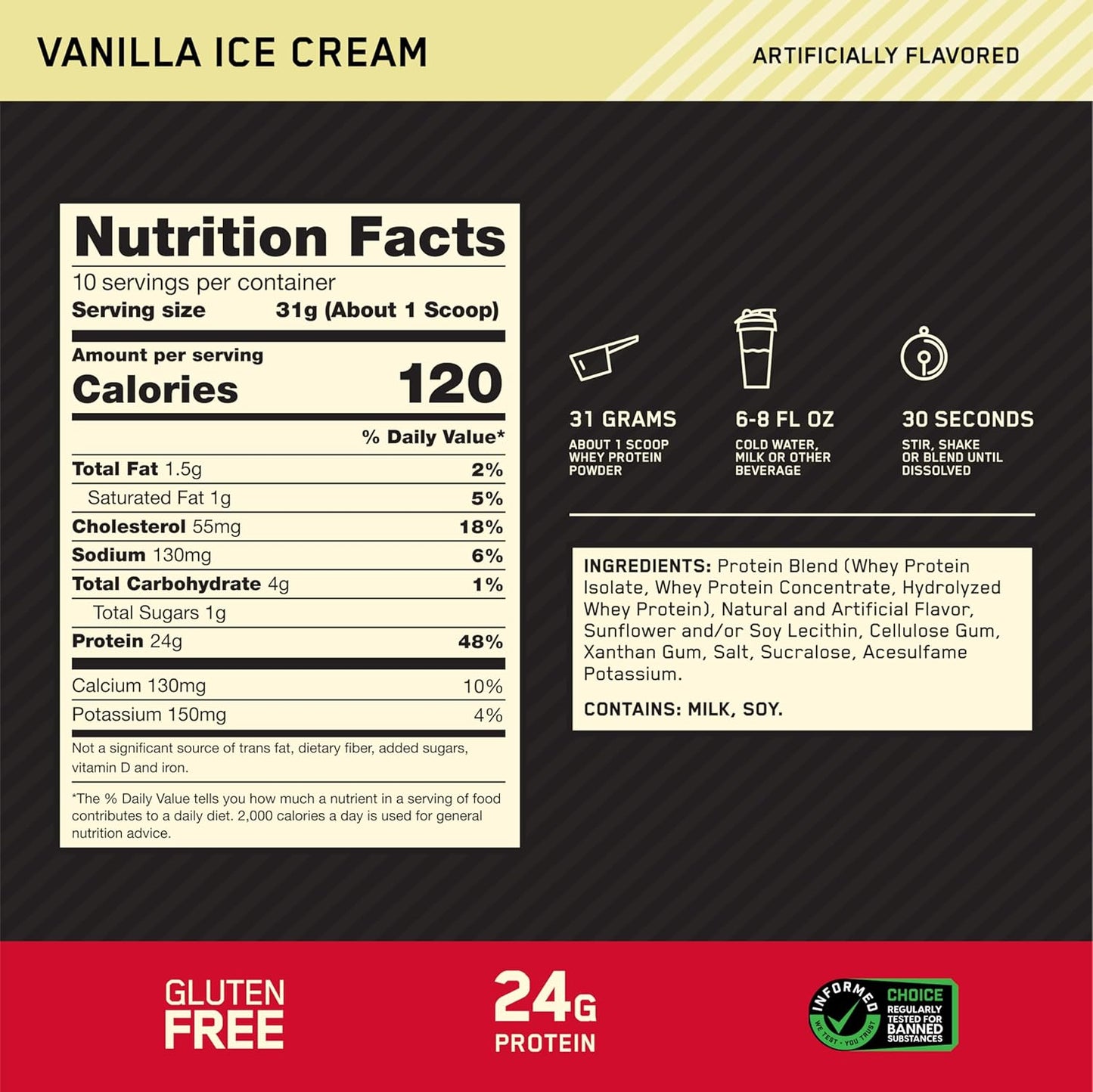 whey protein isolate as the primary filtered source