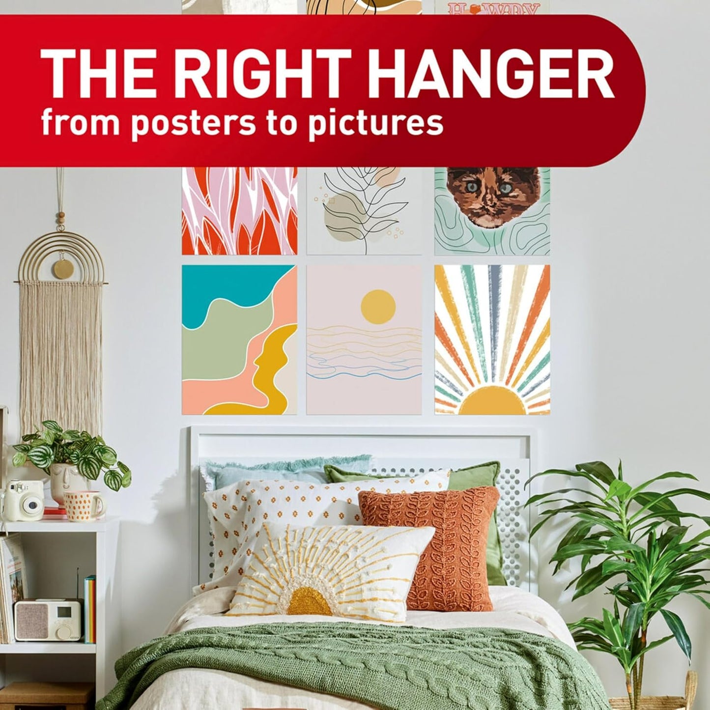 white foam strips designed to blend discreetly behind posters