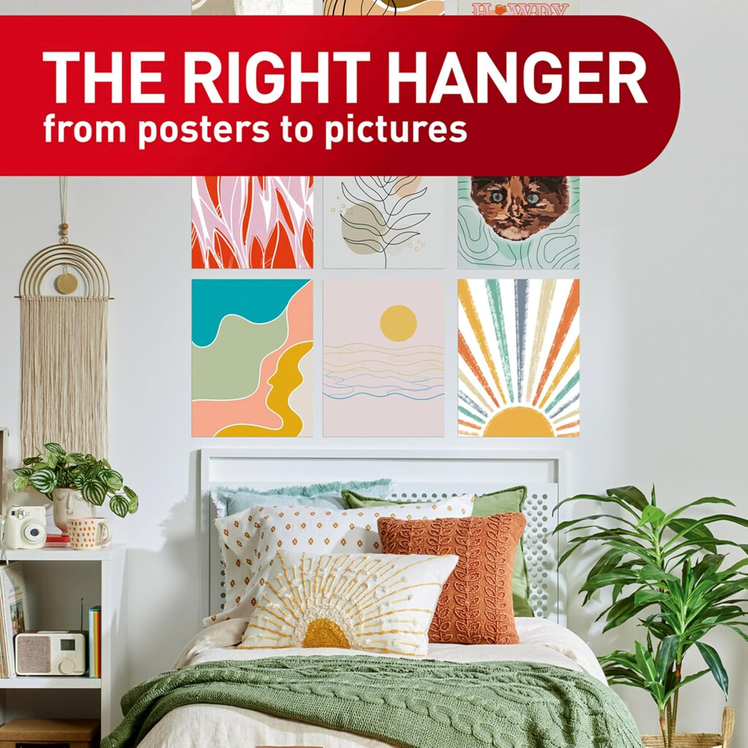 white foam strips designed to blend discreetly behind posters