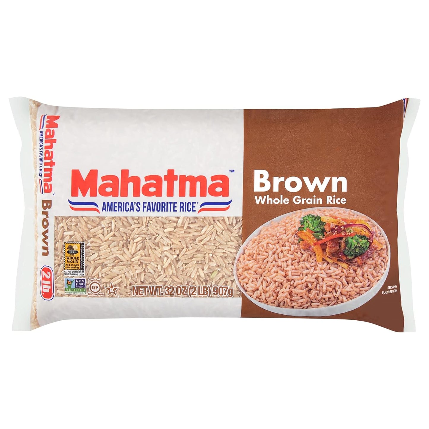 whole-grain brown rice with chewy texture and nutty flavor