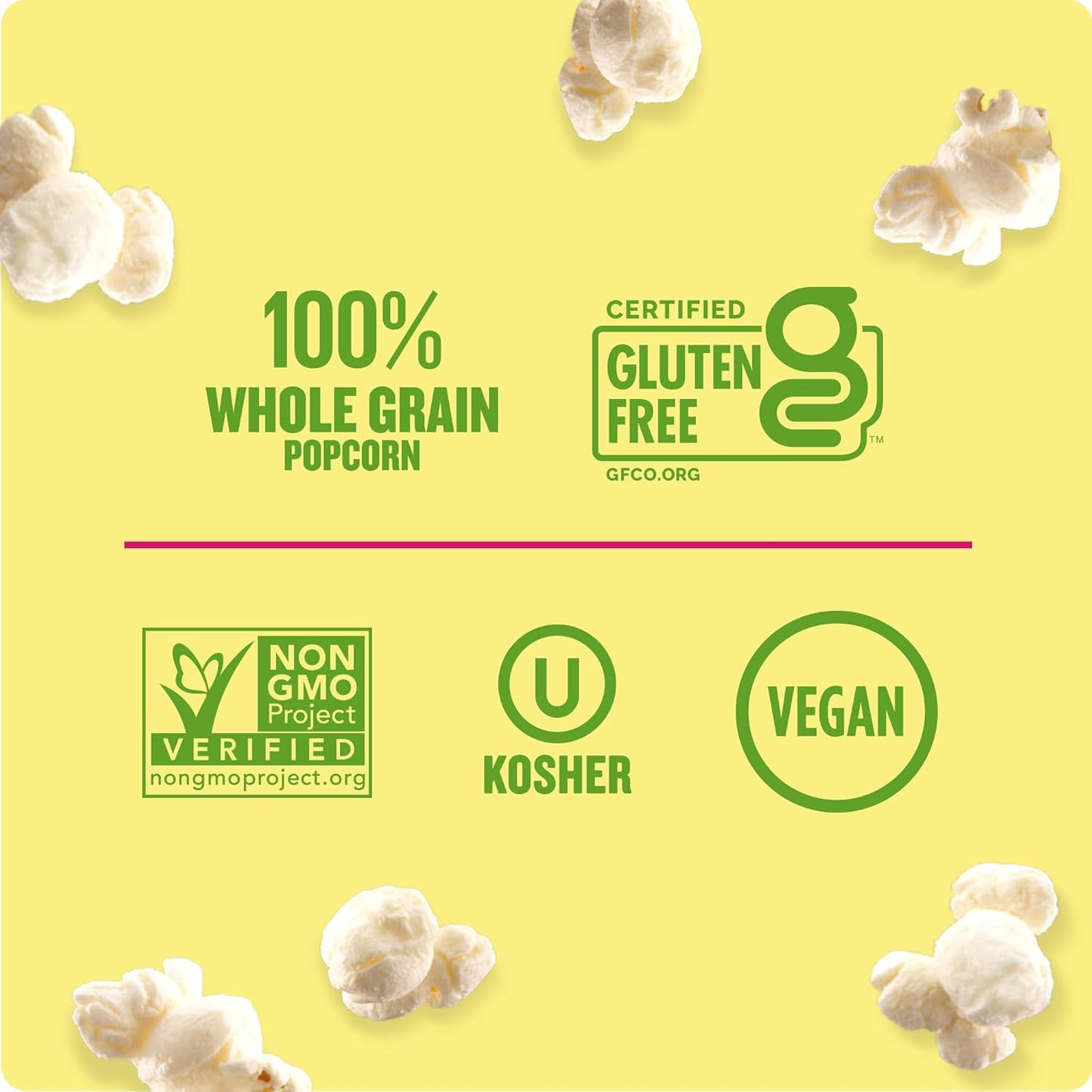 whole-grain popcorn base