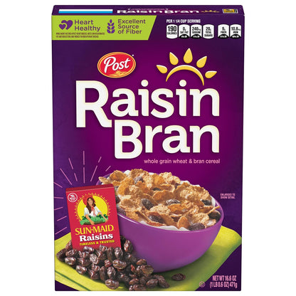 whole grain wheat and bran flake base delivering 26g of whole grains per serving