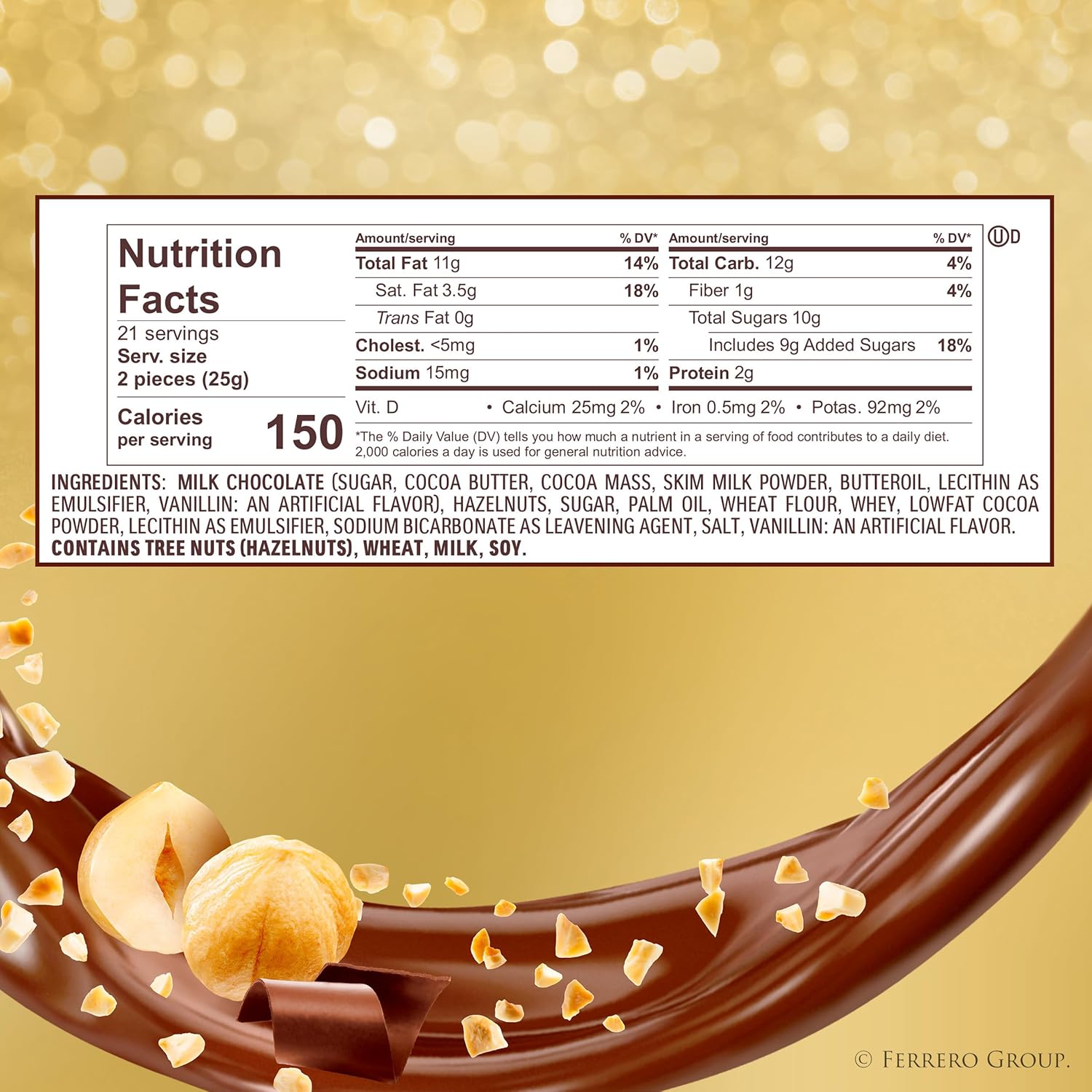 whole roasted hazelnut center in every piece