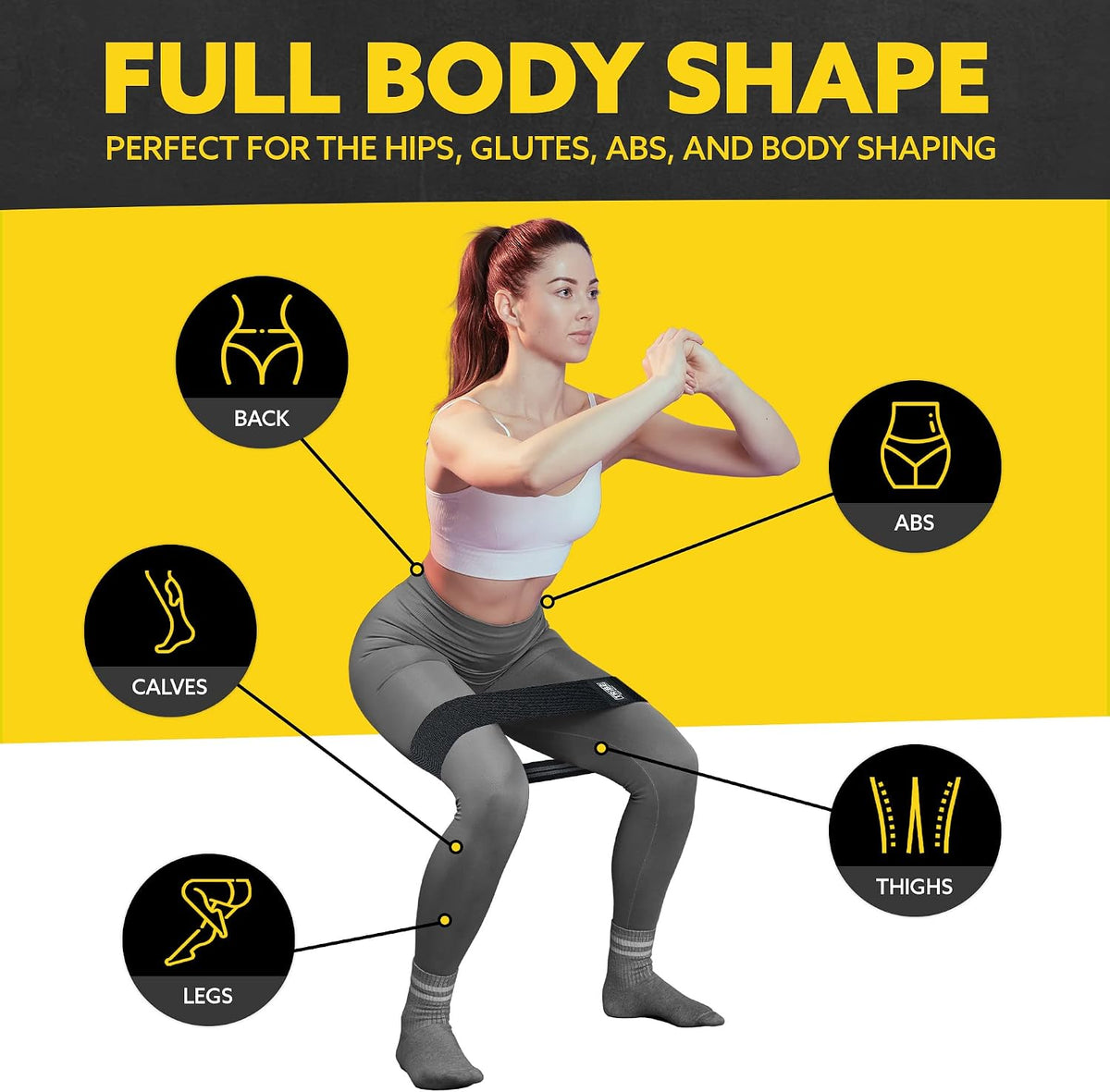 wide 3-inch band design with 12.5-inch length for full range of motion