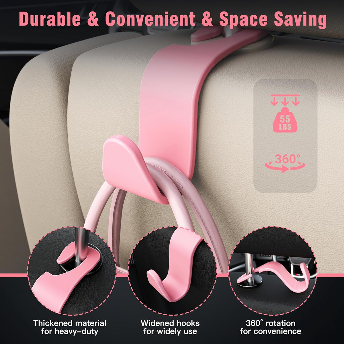 wide and deep s-curve profile with non-slip grip surface