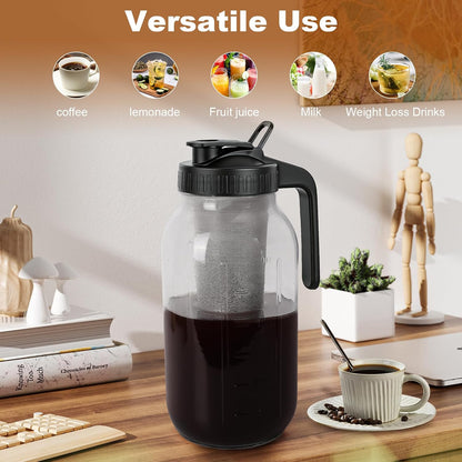 wide-mouth opening for easy filling, cleaning, and dishwasher use