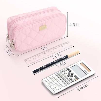 wide-opening top with sturdy double zipper for quick access and secure closure