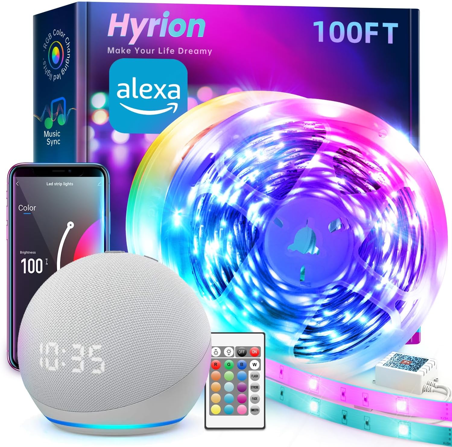 wifi connectivity with alexa and google assistant voice control (wifi variants)