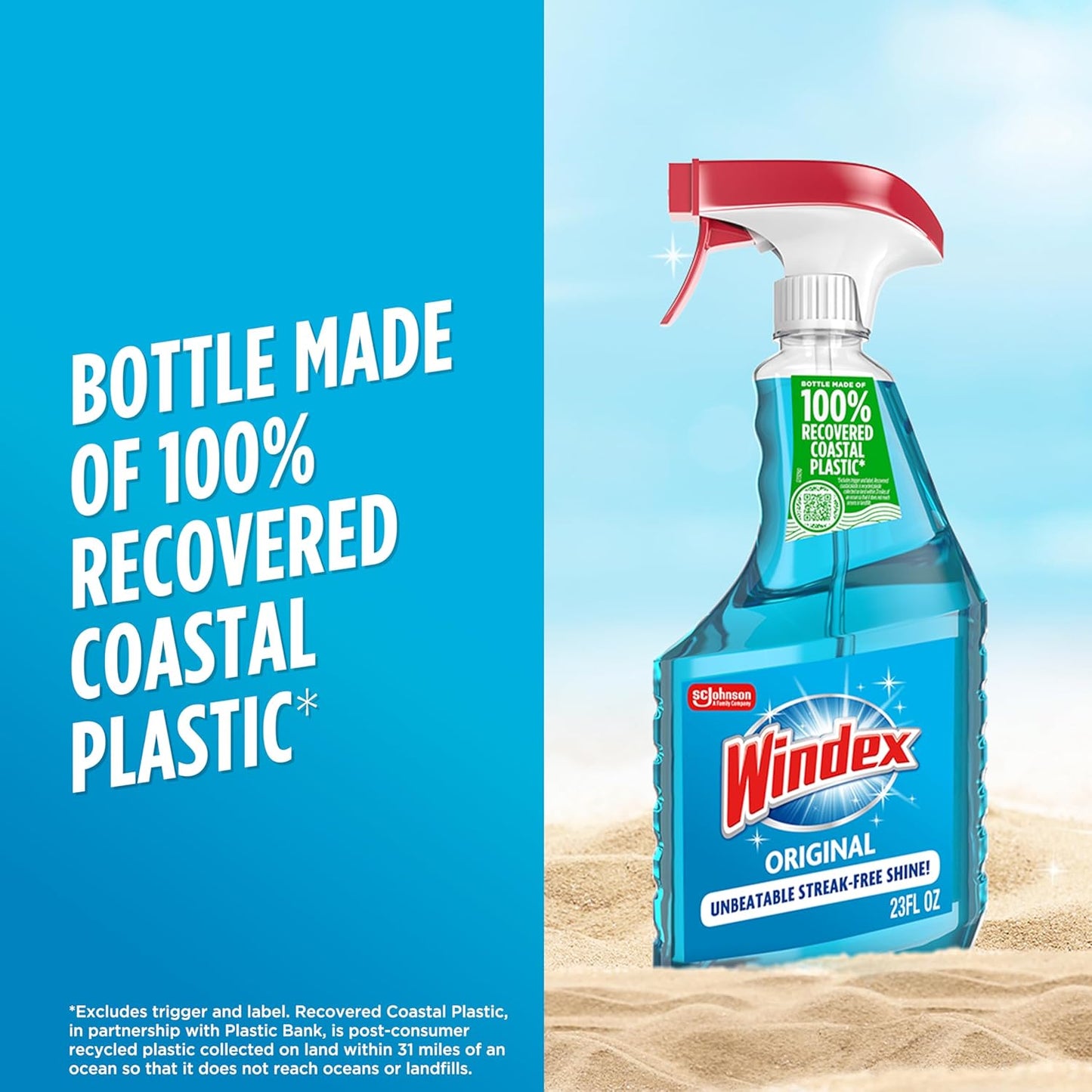 Windex Ammonia-Free Glass Spray – Bedroom and Bathroom Styling Essential, Crystal-Clear Mirror Polish for a Polished Home Look