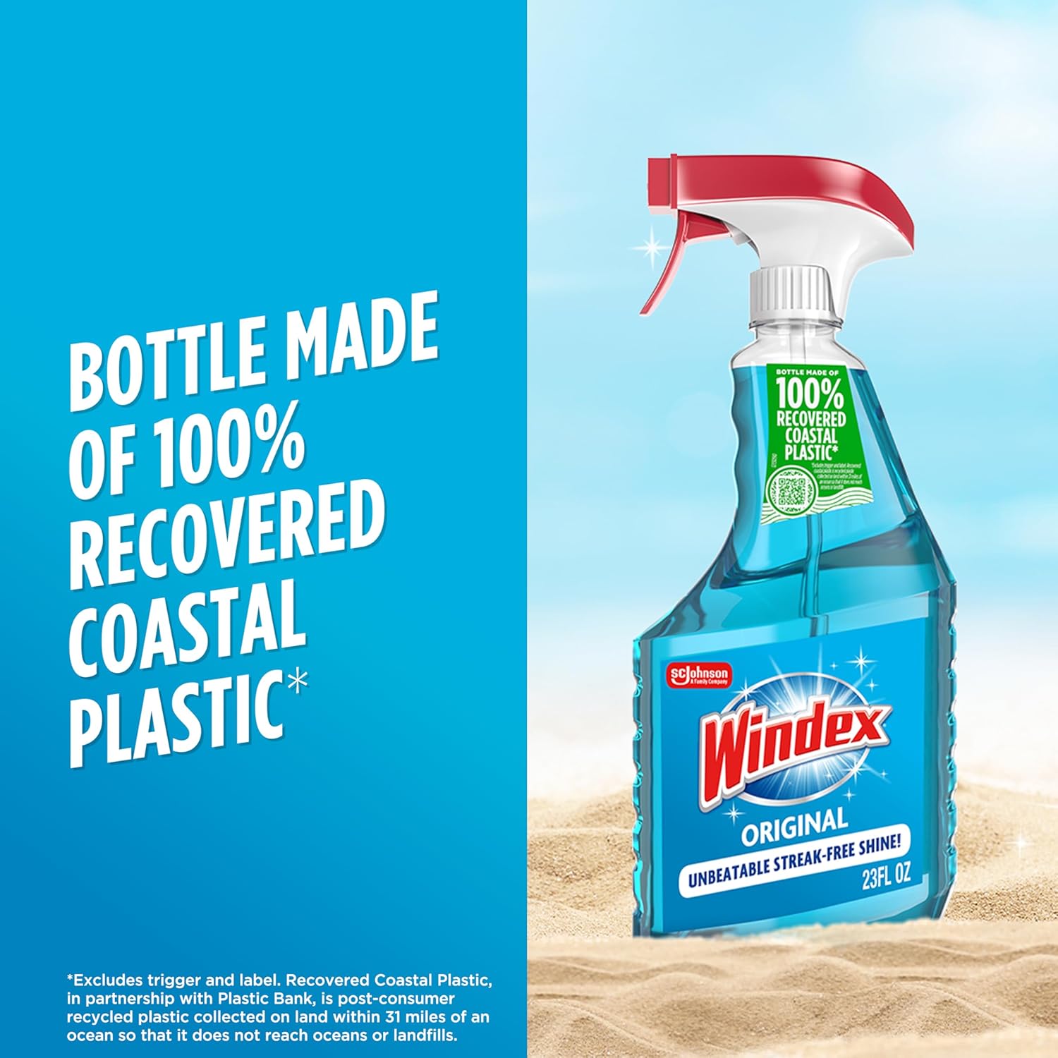 Windex Ammonia-Free Glass Spray – Bedroom and Bathroom Styling Essential, Crystal-Clear Mirror Polish for a Polished Home Look