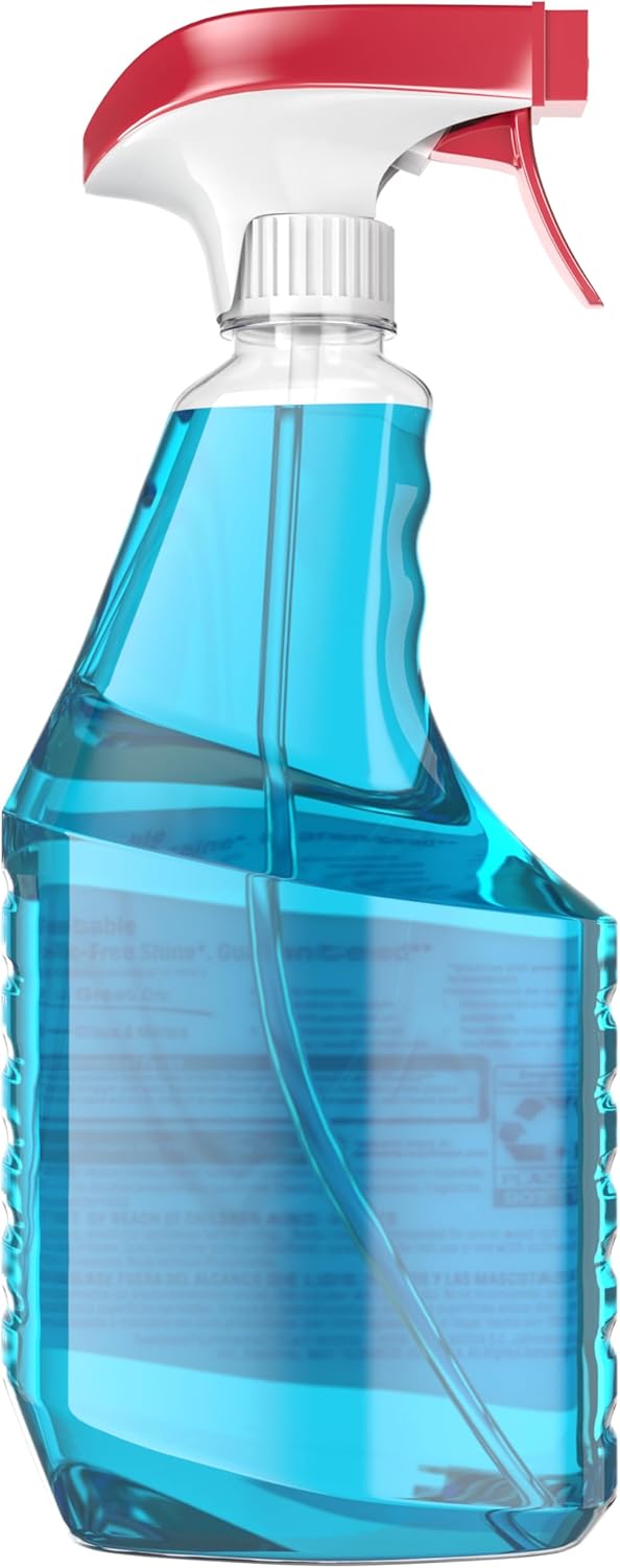 Windex Original Blue Glass Cleaner – Wind-Down Ritual Spray for Bathroom Mirrors and Calming Spaces