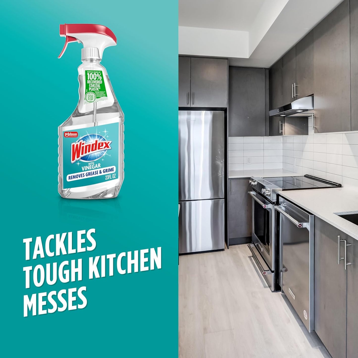 Windex Vinegar Glass Cleaner for Nursery-Safe Cleaning, Ammonia-Free Gentle Formula