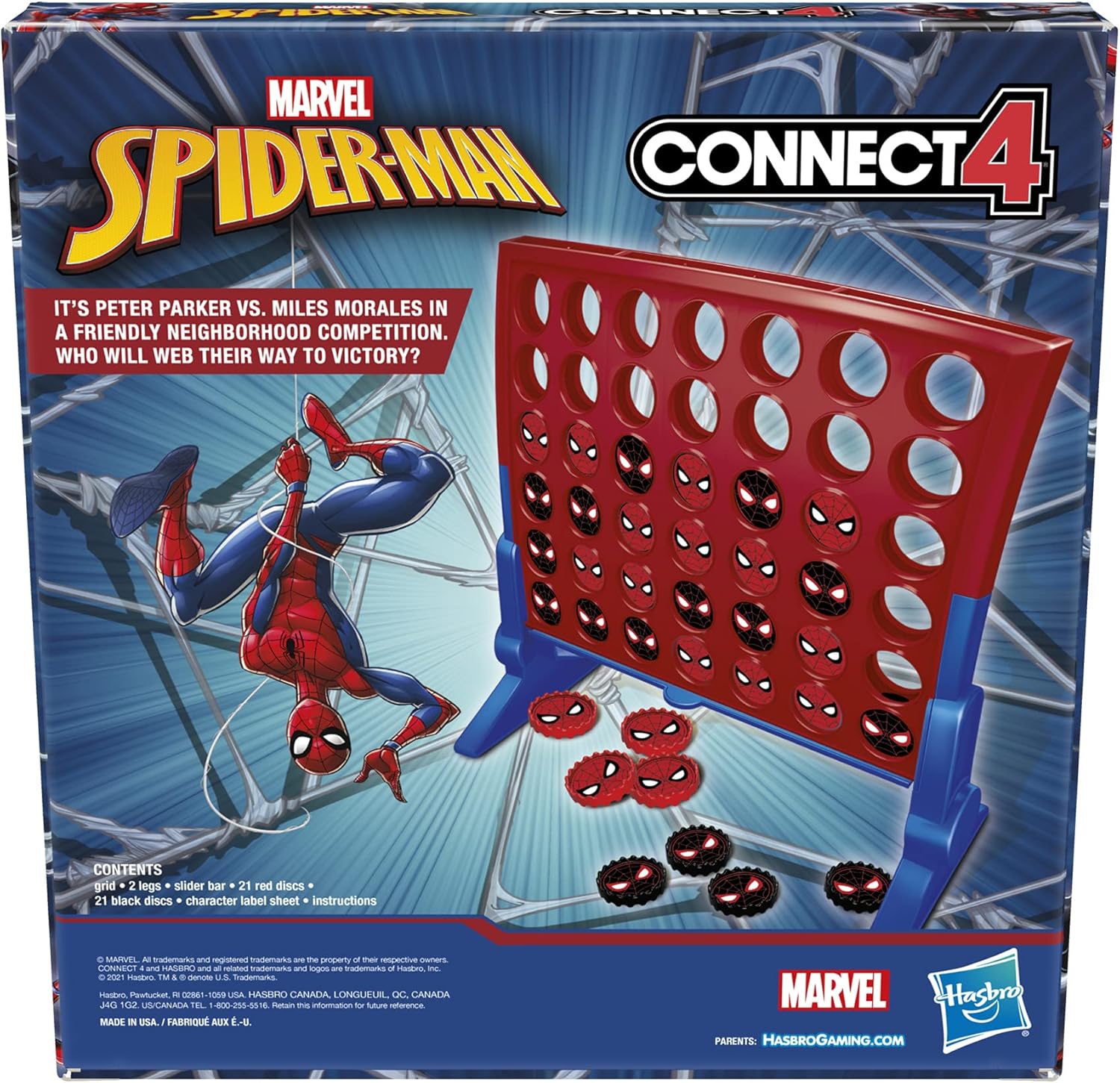 winning condition: first to align 4 discs vertically, horizontally, or diagonally