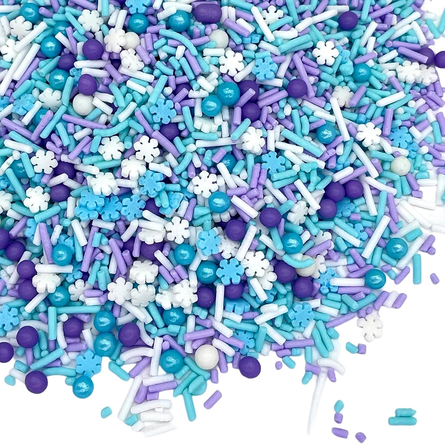 winter-themed color mix featuring pink, purple, and blue tones