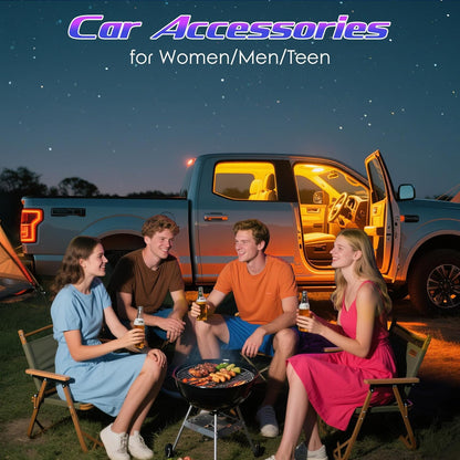Winzwon Car Accessories LED Light Strip – Unique Christmas and Valentine's Day Gift for Her, USB Powered Truck Cabin Decor
