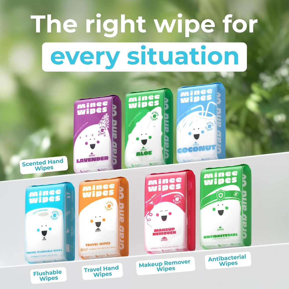 WipeCove Minimalist Flushable Wipes – Slim Single-Dose Packets for the Refined Everyday Carry, Plant-Based