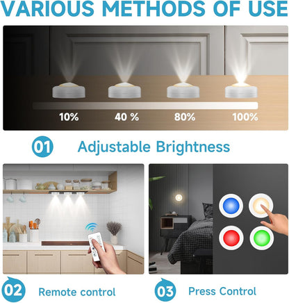 wireless remote control with up to 20ft operating range