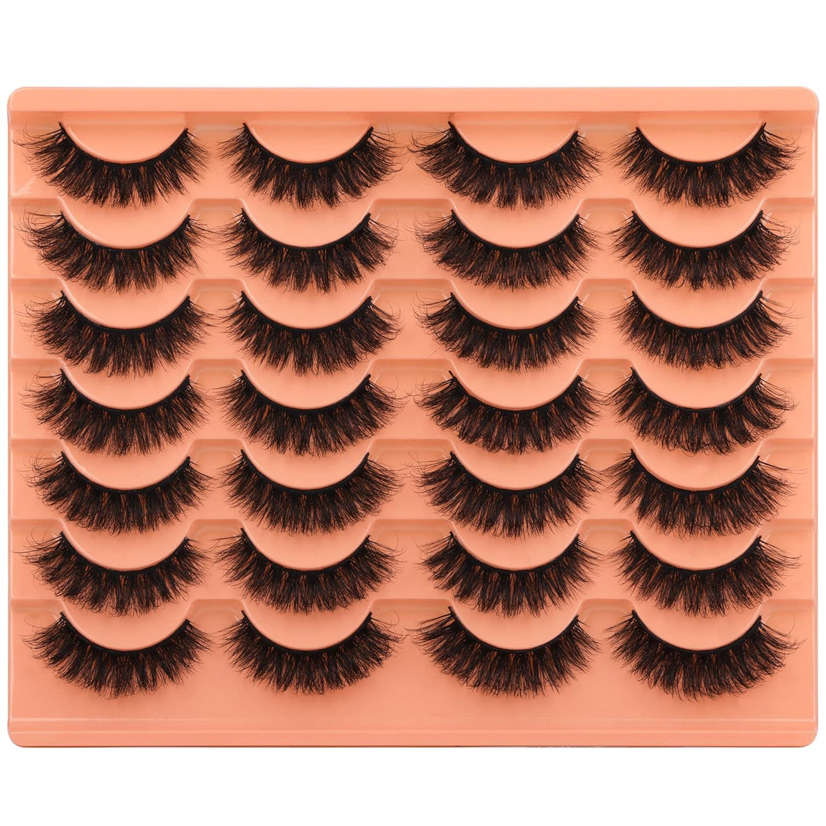 wispy strip construction with cat eye shaping for a lifted, extension-like finish