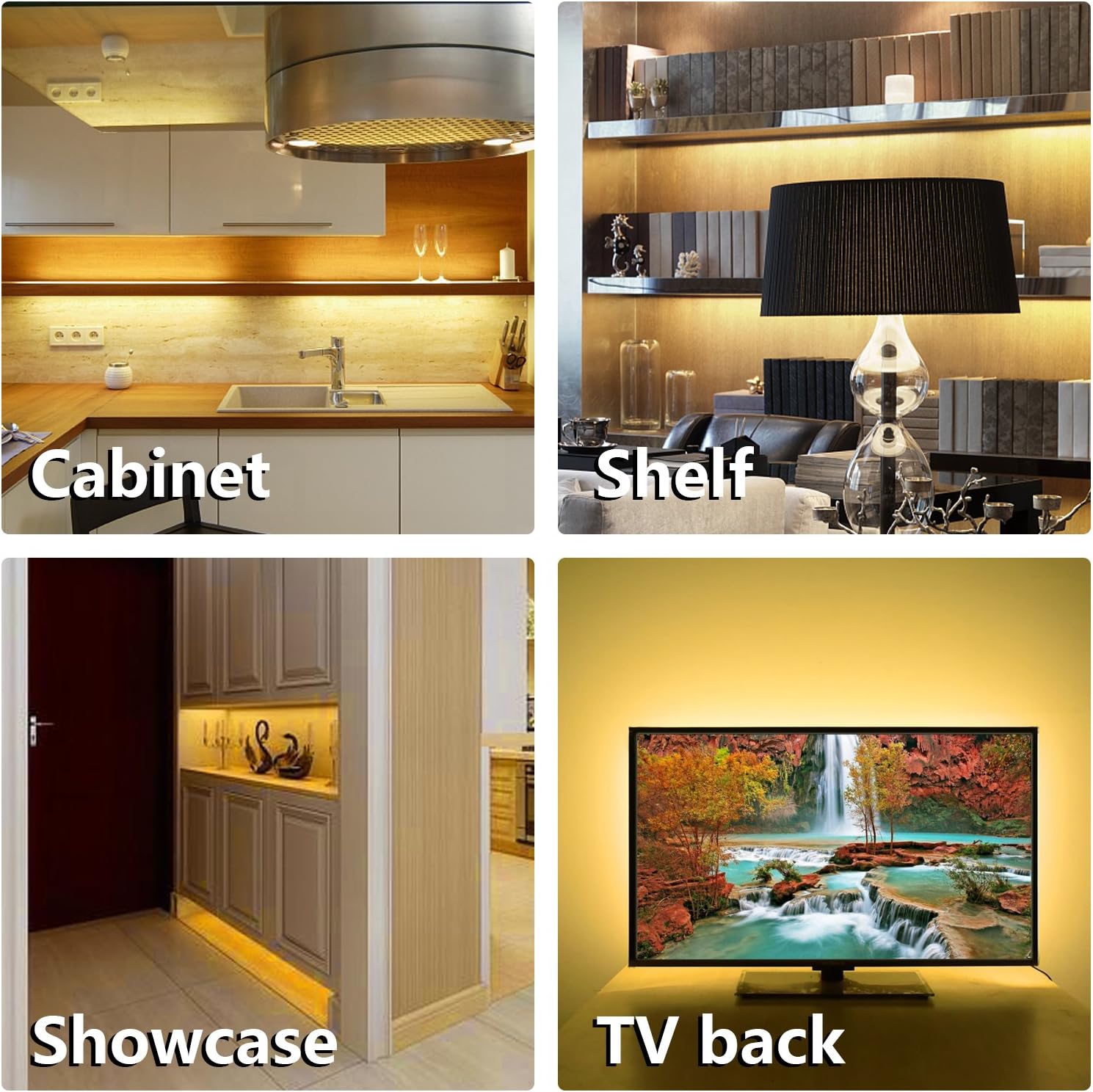 WOBANE Under Cabinet LED Lighting Kit – Thoughtful Housewarming Gift for New Homeowners and First Apartment Renters