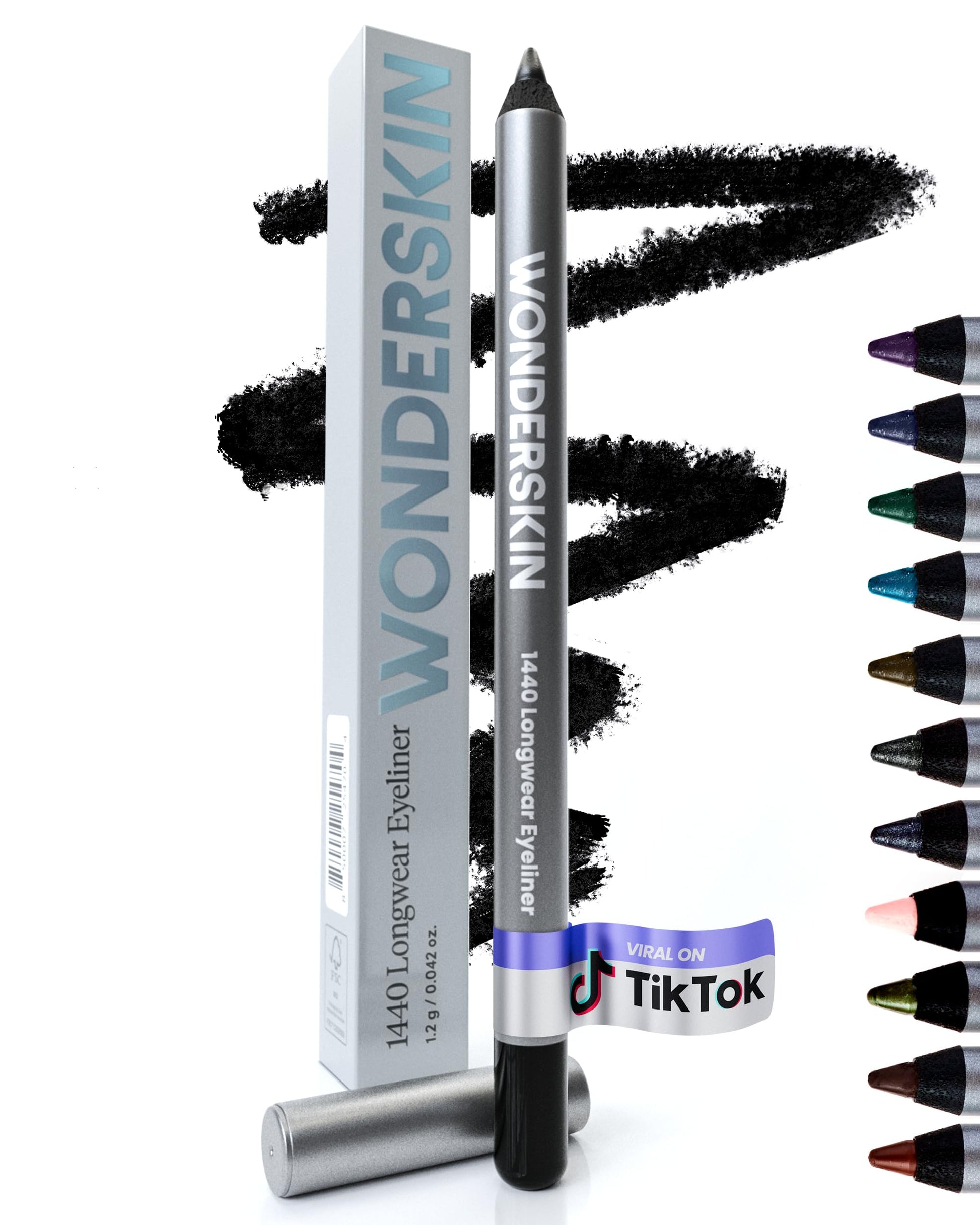 Wonderskin Eyeliner Pencil – Clean Beauty Staple for an Uncluttered Vanity, Longwear Brown Liner