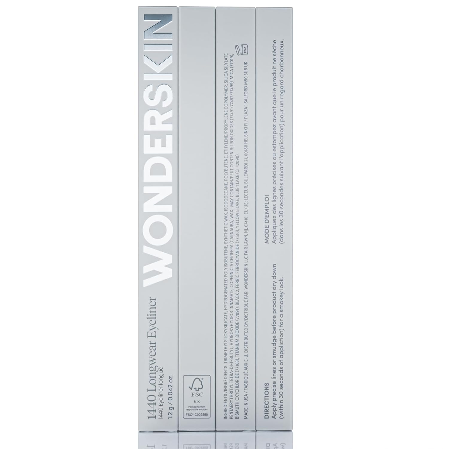 Wonderskin Longwear Eyeliner Pencil – Sweat-Proof Eye Liner for Running Trails and Gym Workouts