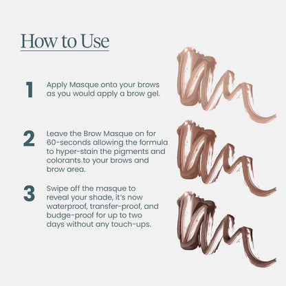 Wonderskin Wonder Blading Brow Masque – Premium At-Home Brow Tinting Alternative to Salon Visits in a Refined Compact Tube