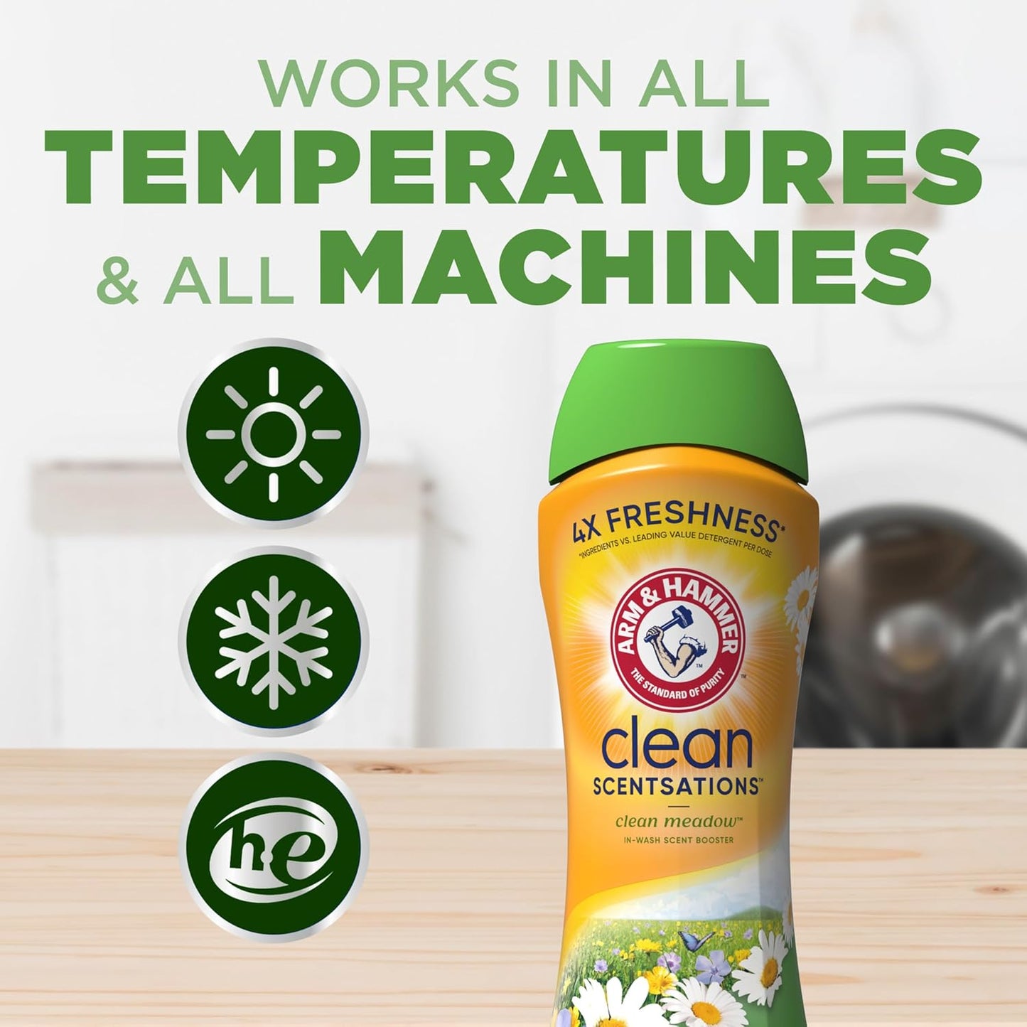 works in he and standard washing machines