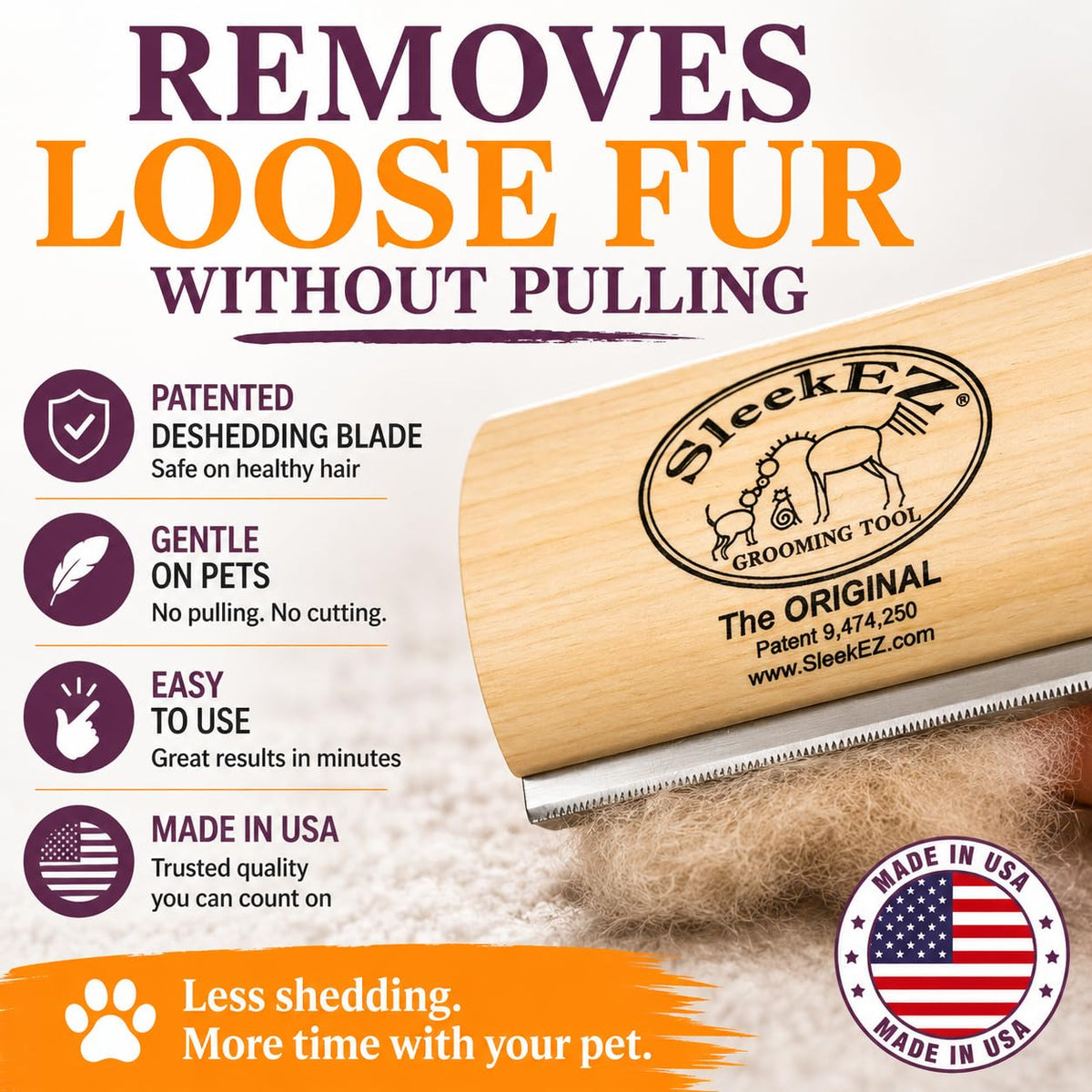 works on short, medium, and long hair without adjustment or attachments