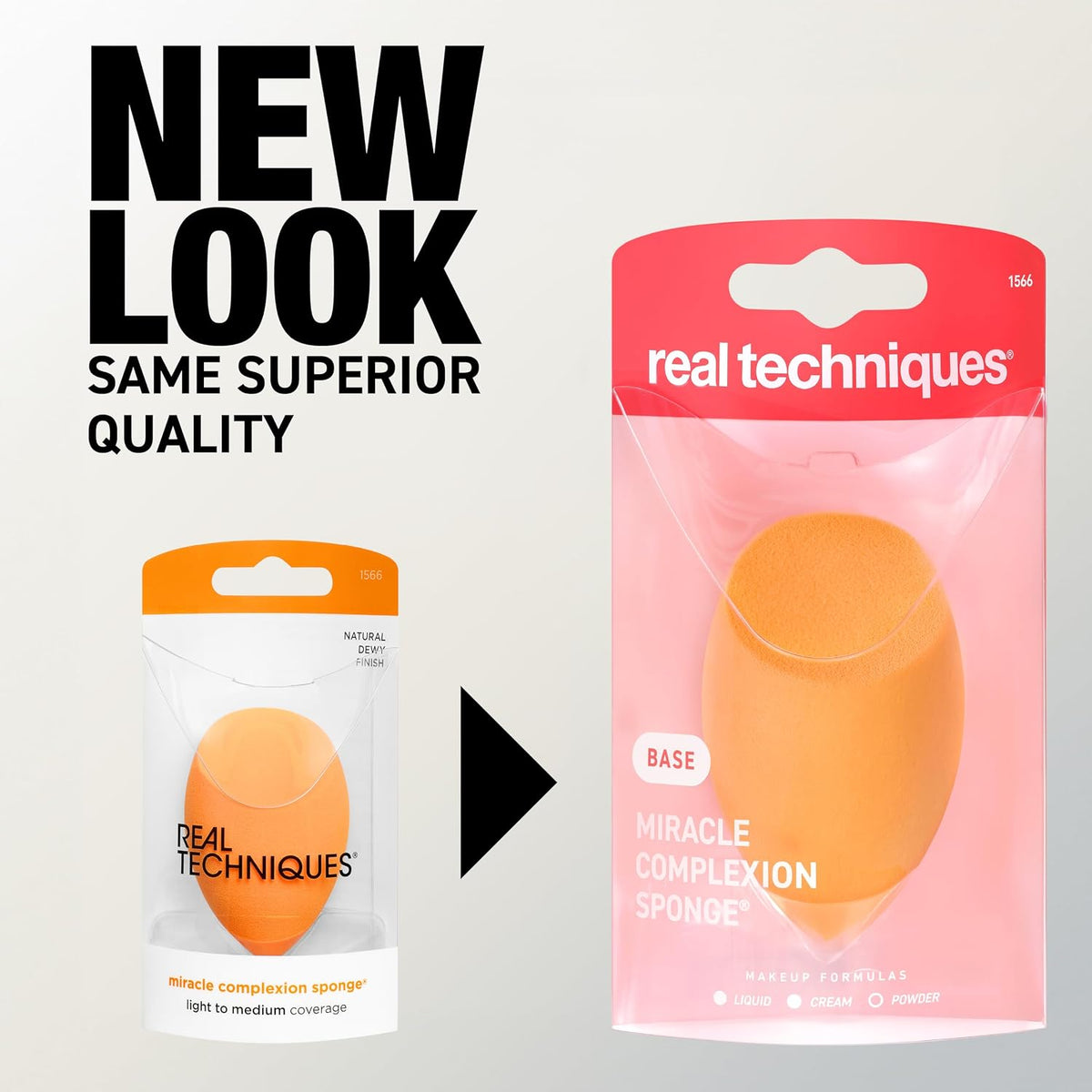 works with liquid and cream formulas: foundation, concealer, bb cream, blush, bronzer, contour, highlight