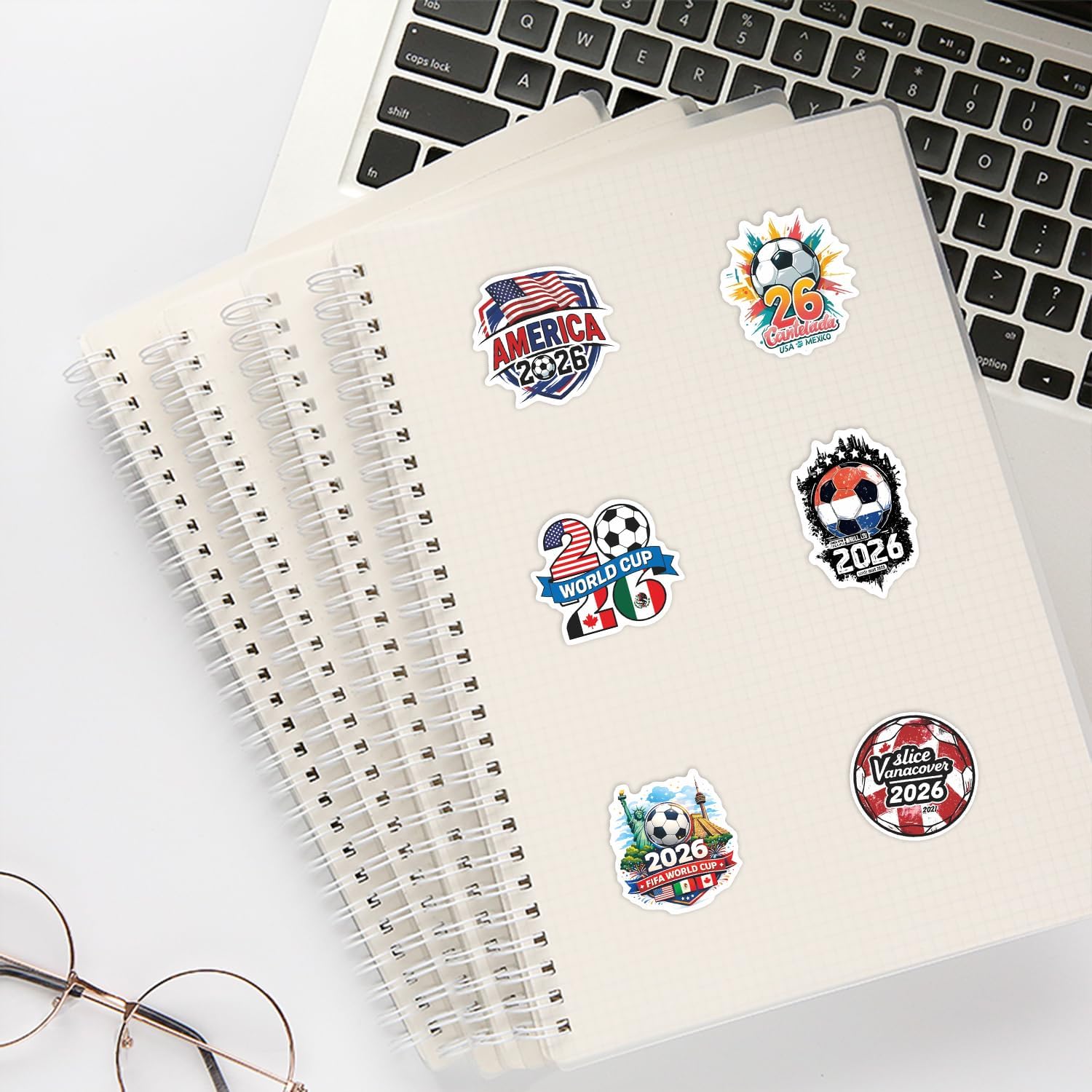 World Cup Football Soccer Stickers 50-Pack – Child-Friendly Peel-and-Stick Decals for School, Playroom & Sports Gear
