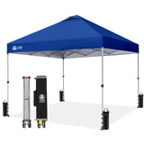 CROWN SHADES 10x10 Outdoor Canopy Tent – Picnic & Day-Trip Shade Pavilion, Water-Resistant