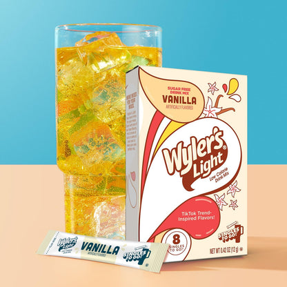 Wyler's Light Vanilla Singles to Go - Single-Serve Packets for Clutter-Free Kitchen Counters