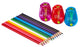 3 Pack - Assorted With Colored Pencils