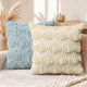 Beige/Blue - 18" x 18" (Pack of 2)