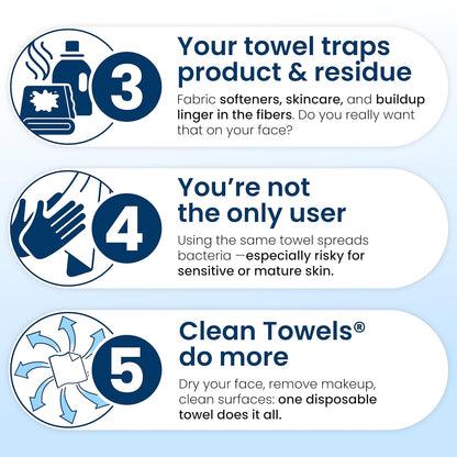 xl towel size for full-face coverage and gentle exfoliation
