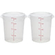 8 inches diameter x 9 inches tall - 2 Pack